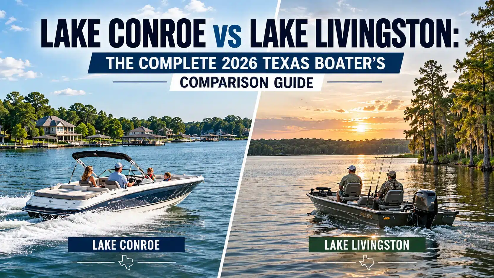 Lake Conroe vs Lake Livingston